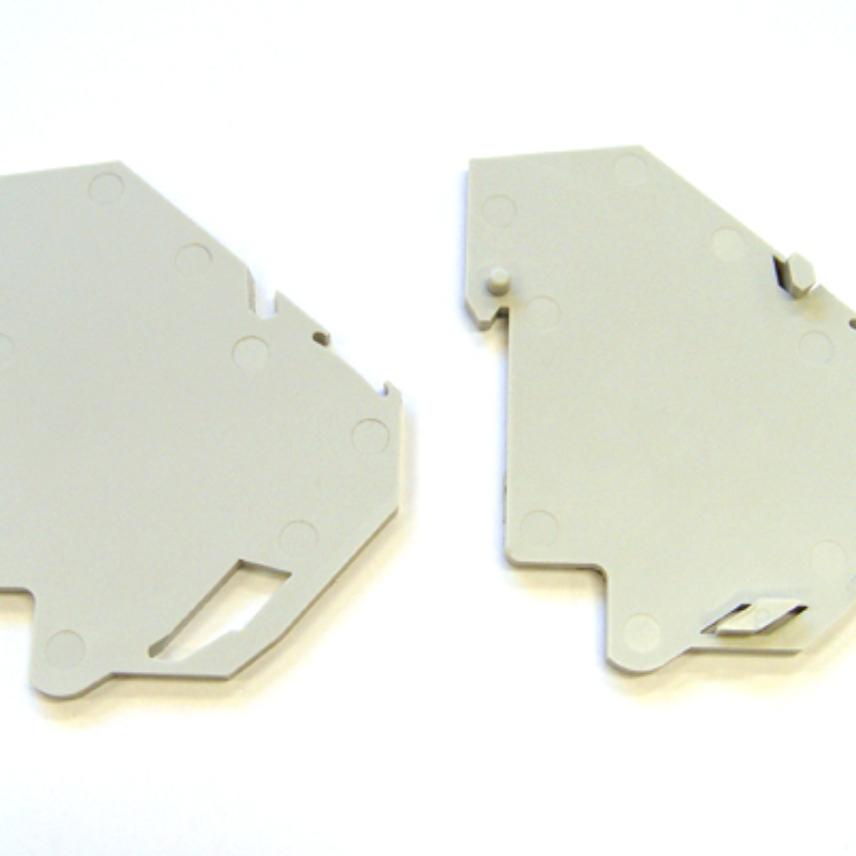 LANmark Industry side cover DIN-Rail mount Category 6 grey