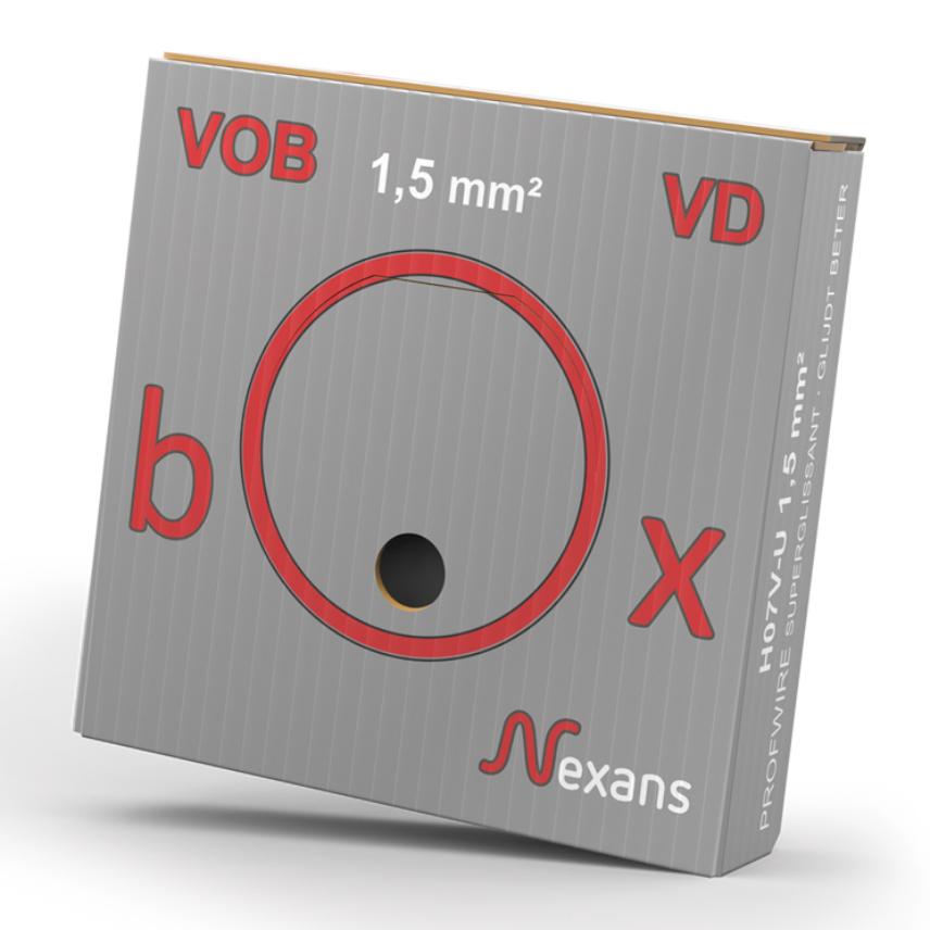 VOBbox H07V-U Eca 1.5 GRIS D100 P24km