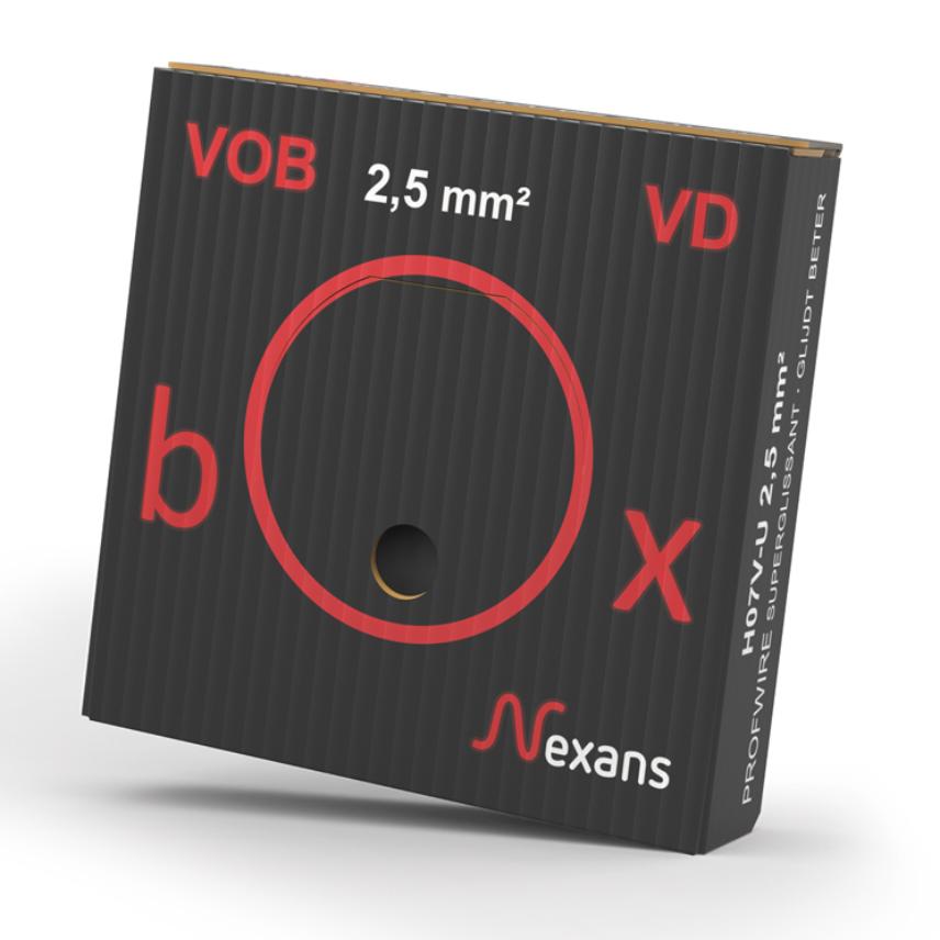 VOB-VDBOX H07V-U Eca 2.5 BLACK D100P22.5