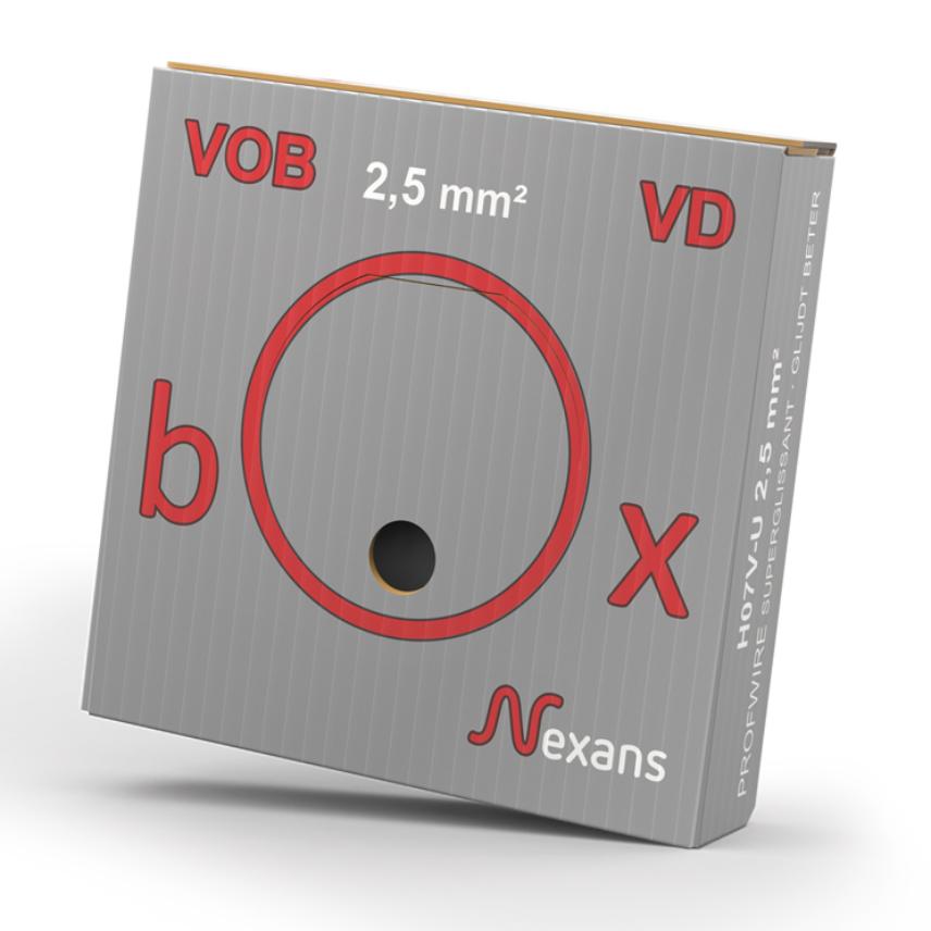 VOB-VDBOX H07V-U Eca 2.5 GREY D100 P22.5