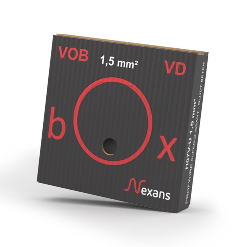 VOB-VDBOX H07V-U Eca 1.5 BLACK D100 P6km