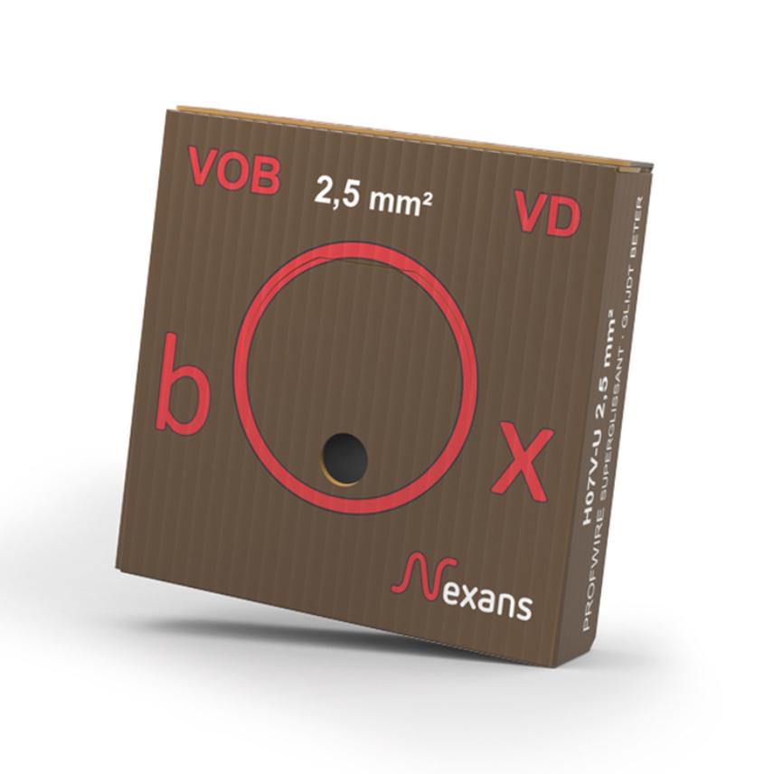VOBbox H07V-U Eca 2.5 BRUIN D100 P22.5km