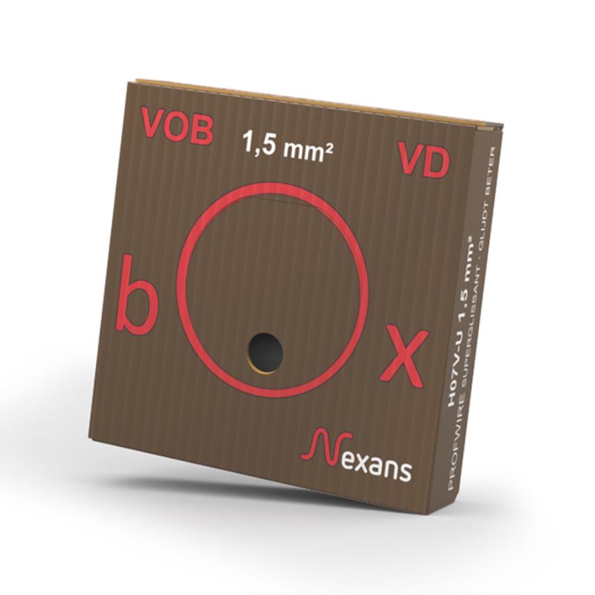 VOB-VDBOX H07V-U Eca 1.5 BROWN D100 P6km