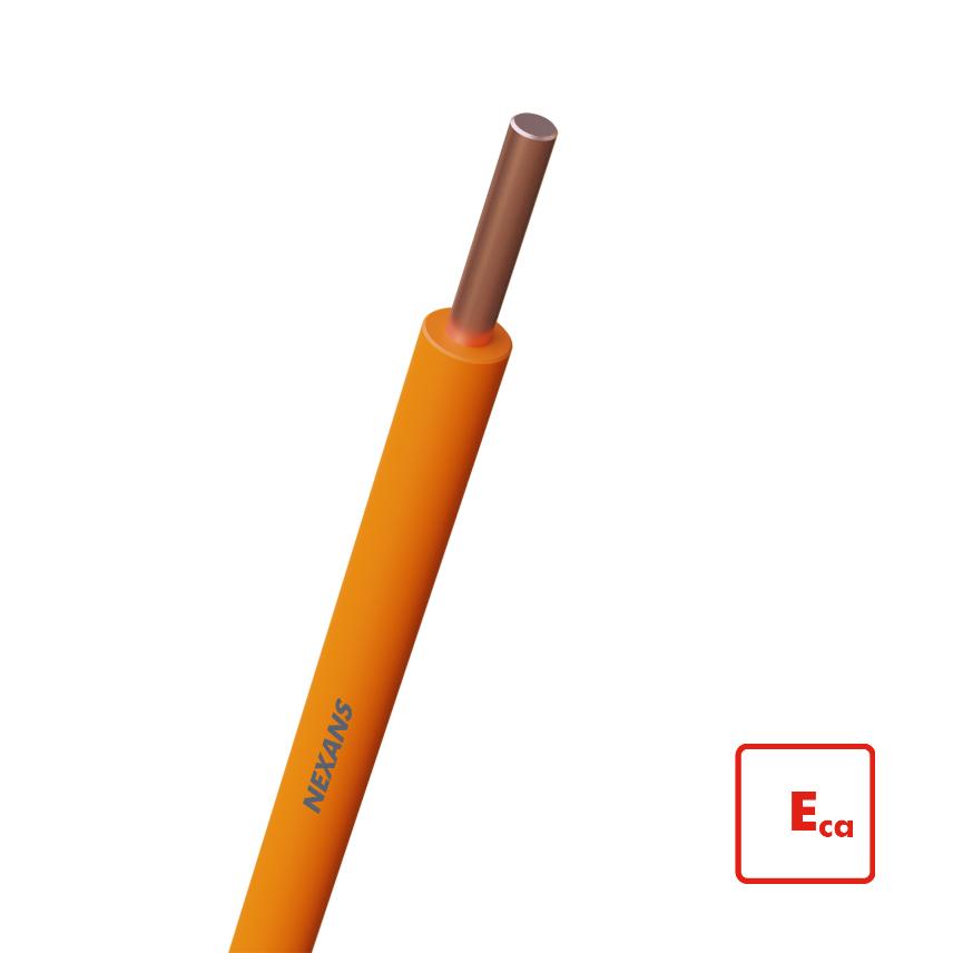H07V-U Eca 2.5 ORANGE D100 P6km