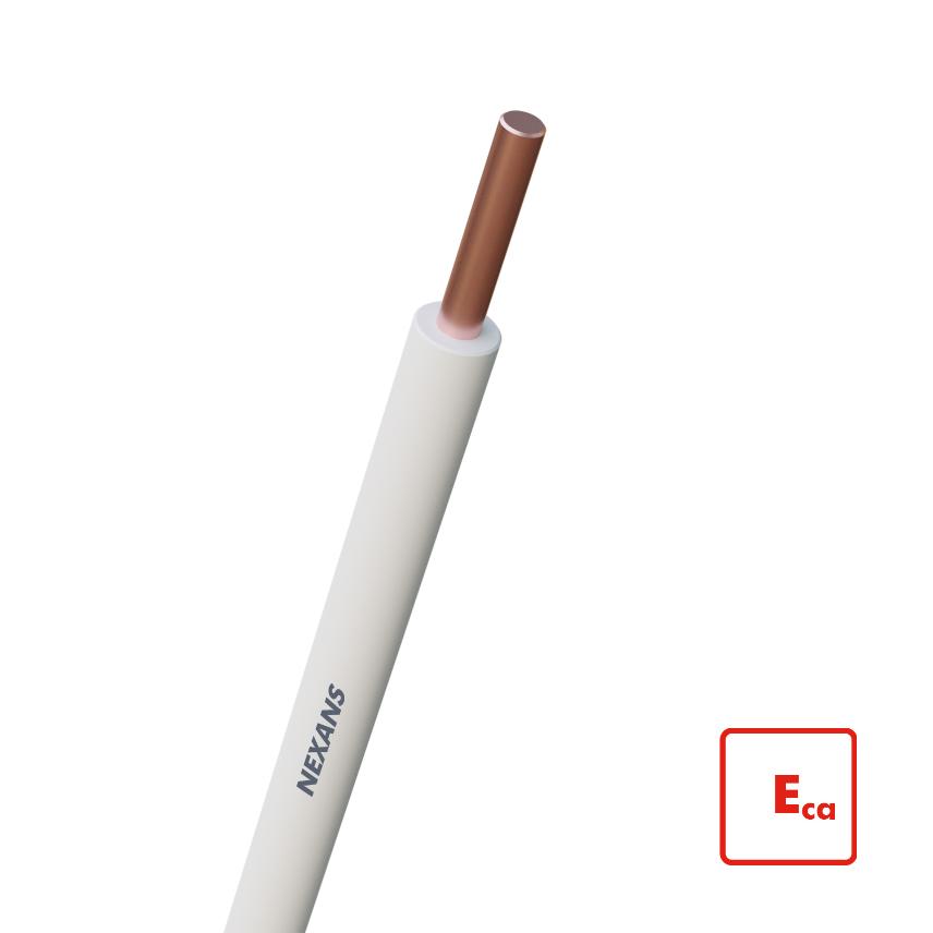 H07V-U Eca 2.5 WHITE D100 P6km